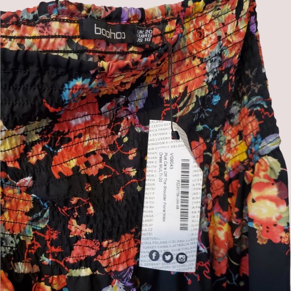 Cara Off The Shoulder Floral Maxi US16 - Picture 5 of 6